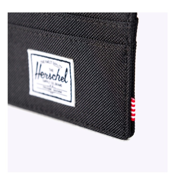 Herschel Charlie Card Holder in Raven Cross Hatch Unisex - Picture 8 of 10